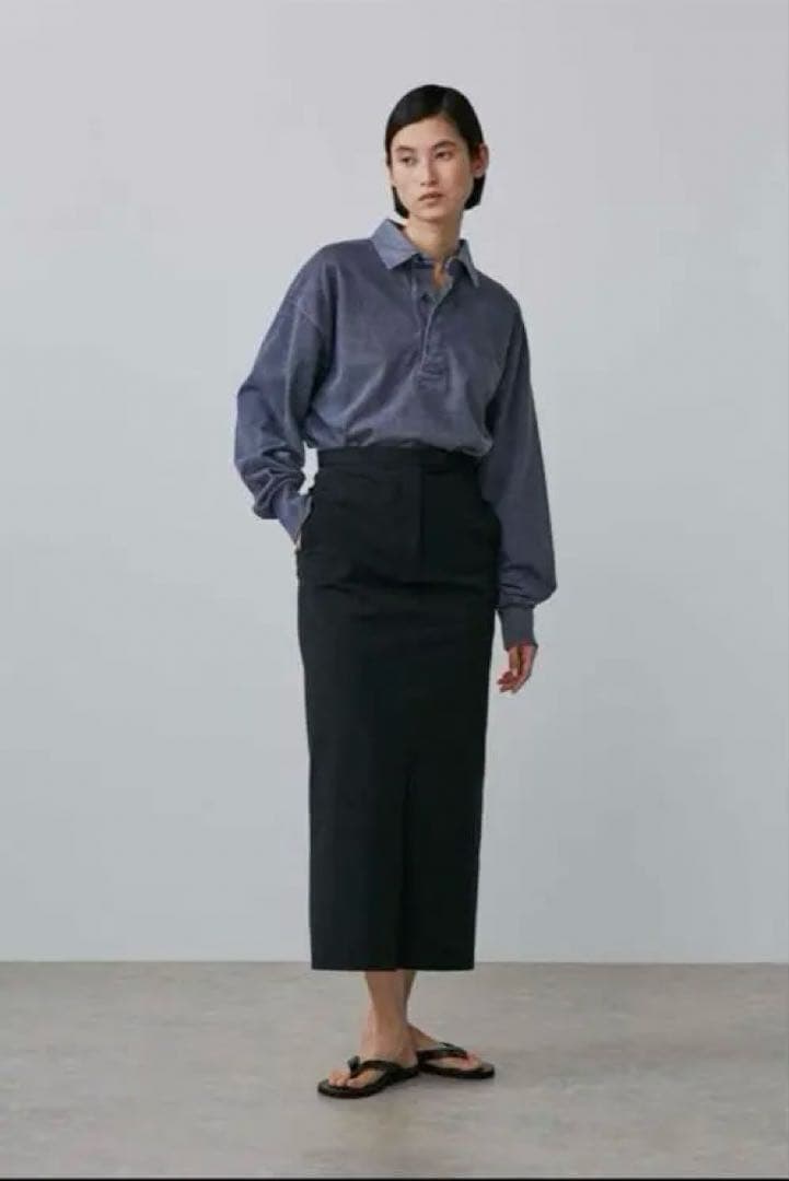 YLÈVEラガーシャツ 1 タグあり 在原みゆ紀 AURALEE comoli