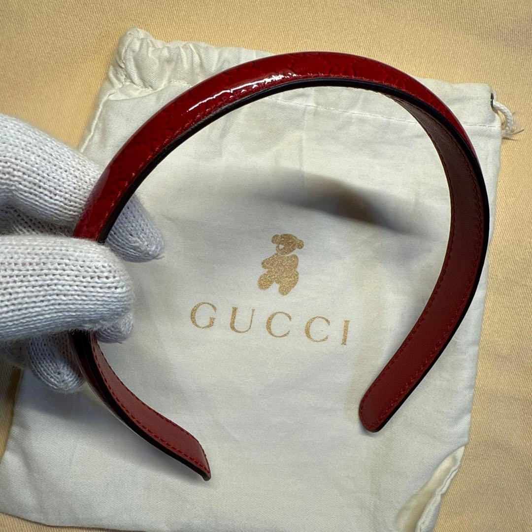 新品 未使用 GUCCI グッチ GGキャンバス ヘアバンド カチューシャ
