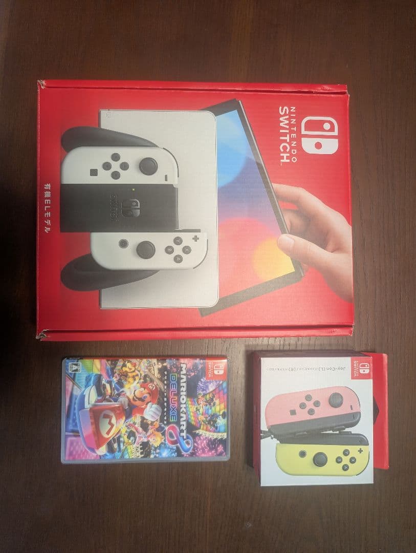 ☘*☘様 Switch有機EL＋Joy-Conイエローピンク＋マリオカート8De
