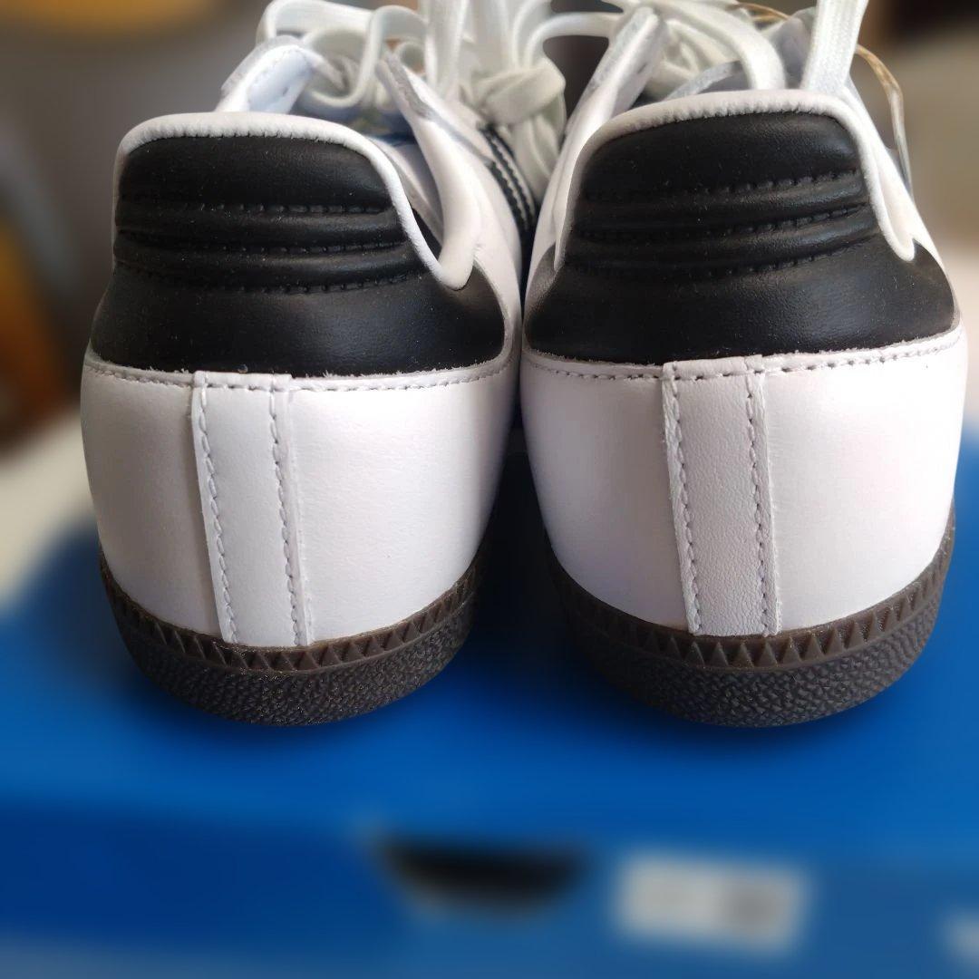 adidas Samba スニーカー 24.5cm ホワイト/グレー/ブラック
