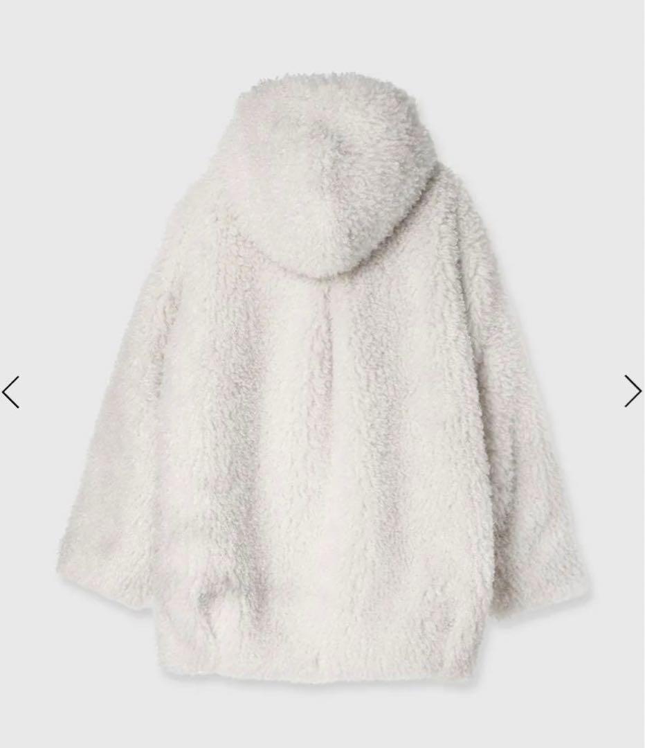 French poodle fur フードジャケット