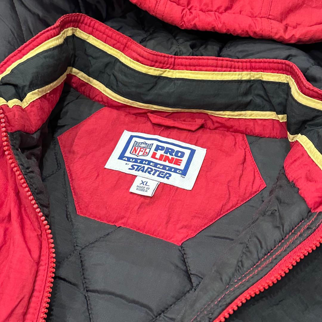 STARTER NFL 49ers 中綿ジャケット スターター ナイロン 赤