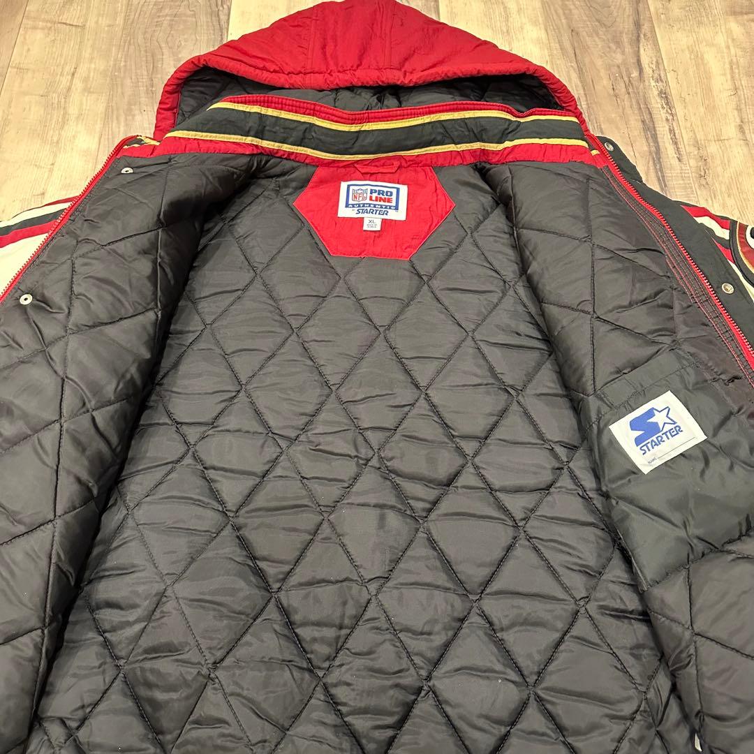 STARTER NFL 49ers 中綿ジャケット スターター ナイロン 赤