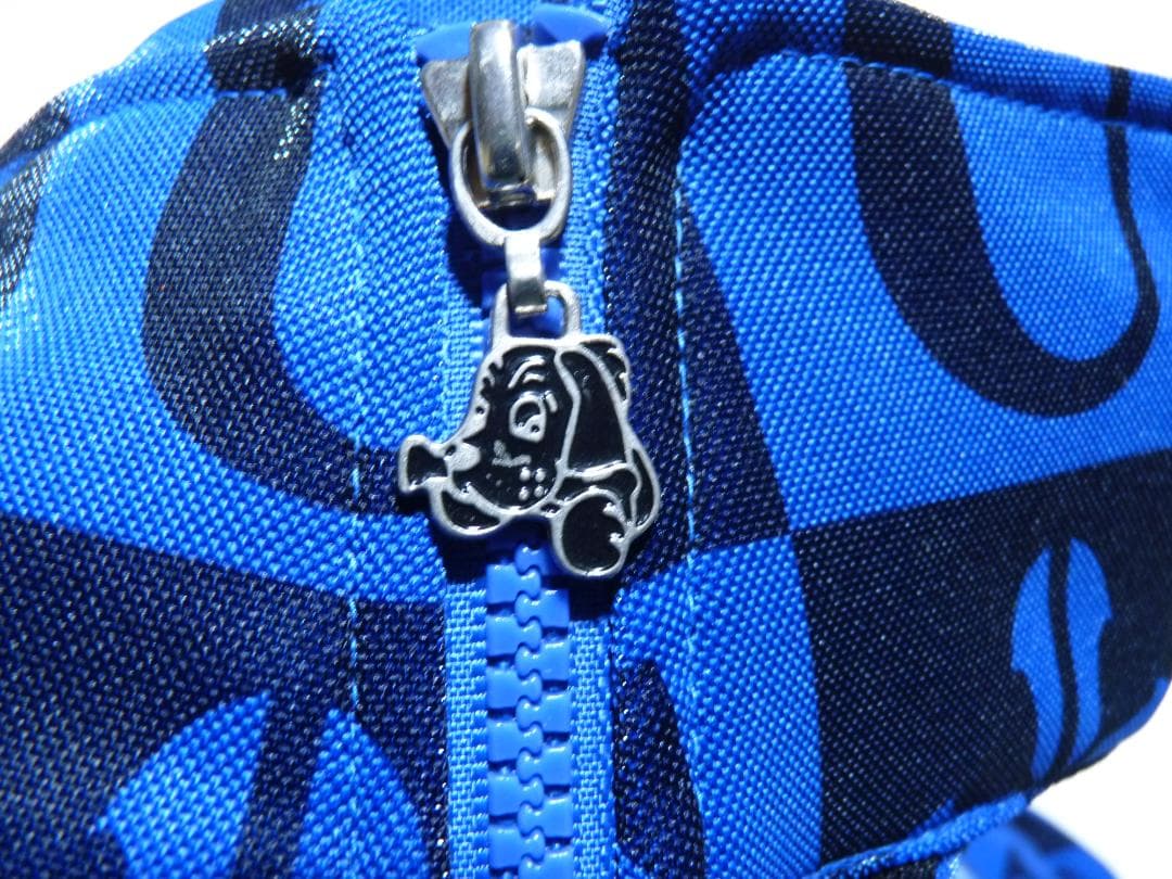 ガルフィー　GALFY　ジャージ　セットアップ　総柄　光沢　青＆黒　フリーサイズ