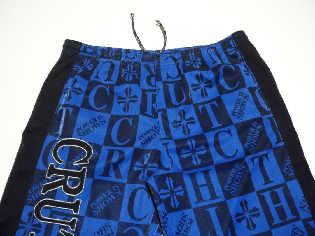 ガルフィー　GALFY　ジャージ　セットアップ　総柄　光沢　青＆黒　フリーサイズ