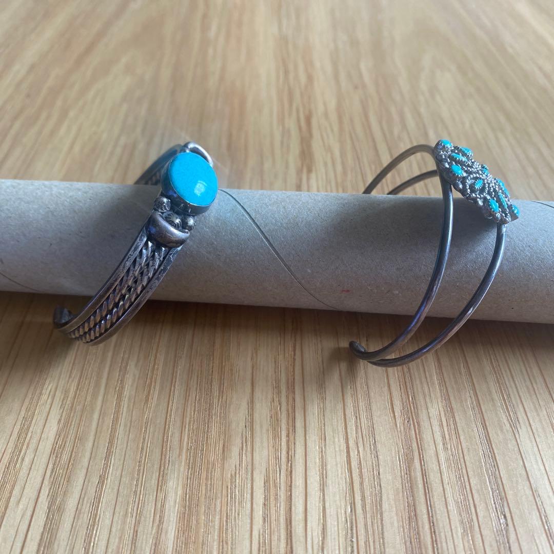 ターコイズ＆シルバーバングル