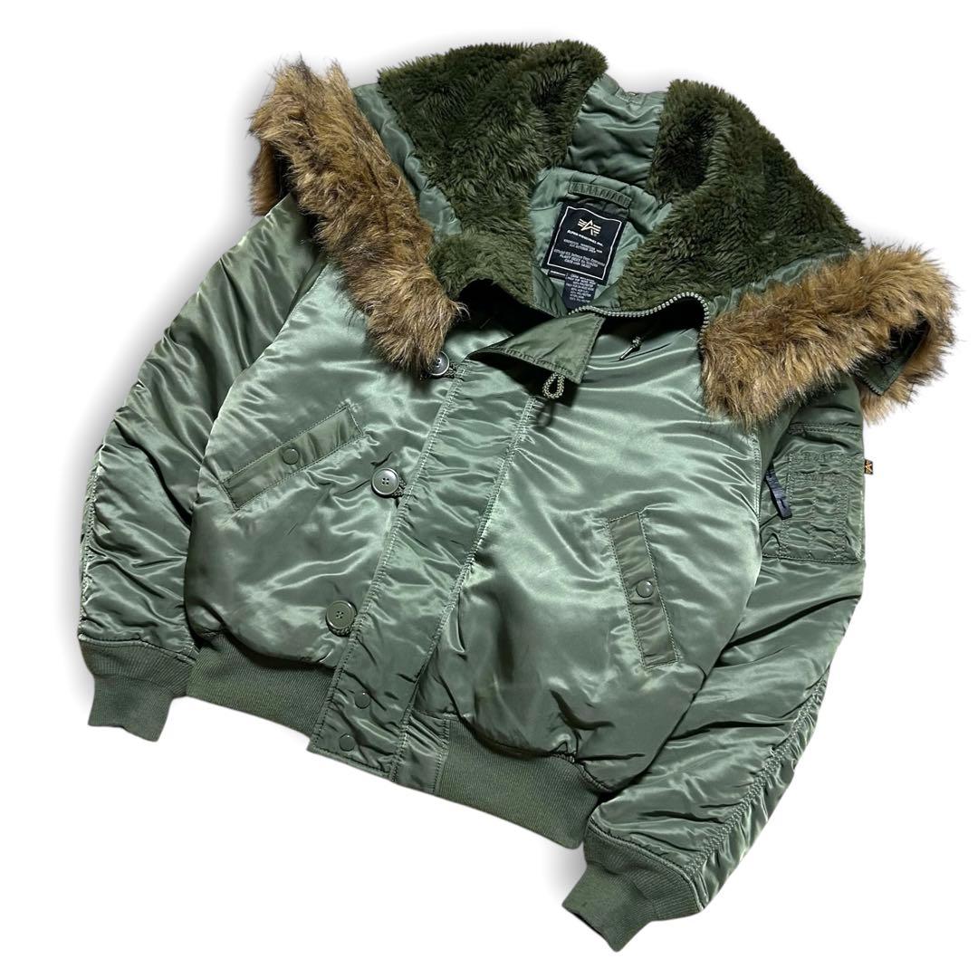 専用！ALPHA INDUSTRIES N2B 短丈 フライトジャケット カーキ