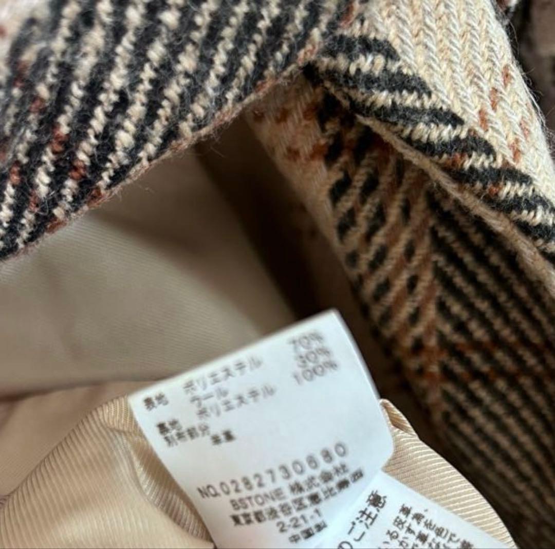 【美品】アメリヴィンテージPOCKETLEATHERCOATブラウンフリーサイズ