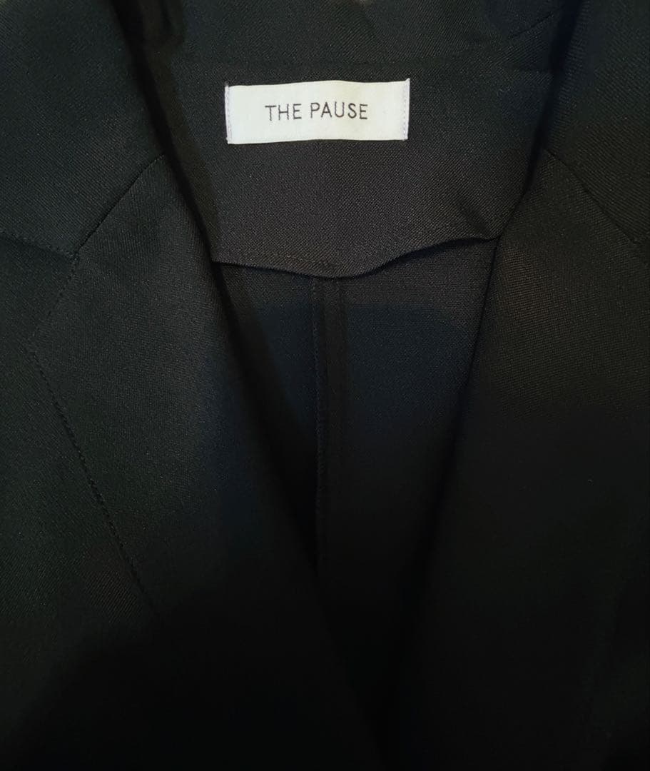 Whim Gazette(the pause) テーラーカラージャンプスーツ 黒