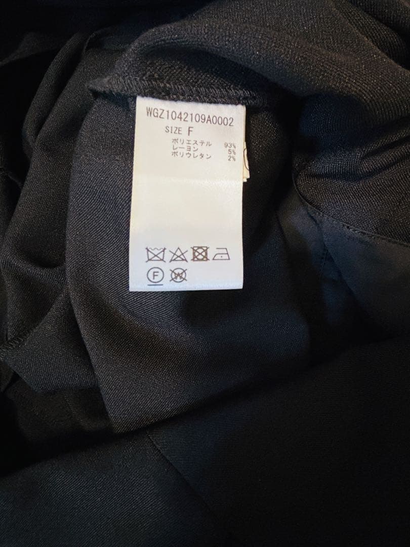 Whim Gazette(the pause) テーラーカラージャンプスーツ 黒