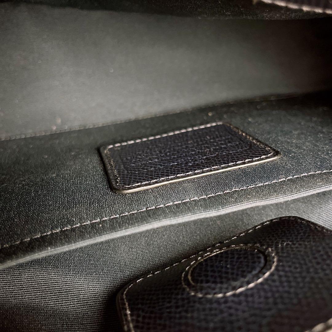未使用級☆COACHコーチ 2wayショルダーバッグ ネイビー レザー ビジネス
