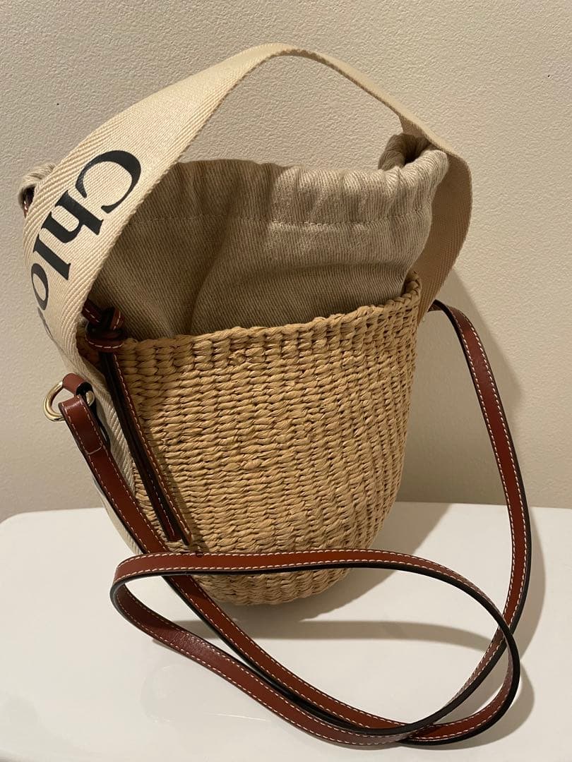 Chloe クロエWOODY スモールバスケット