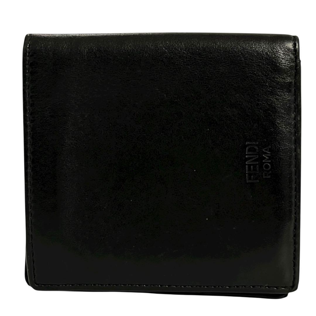 希少✨フェンディ 二つ折り財布 札入れ バグズアイ モンスター 小銭入れ無し
