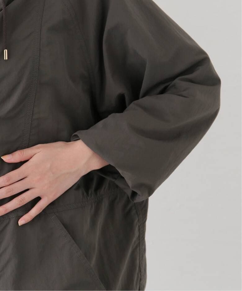 REMIRELIEF レミレリーフ ナイロン ジップ フード ブルゾン パーカー