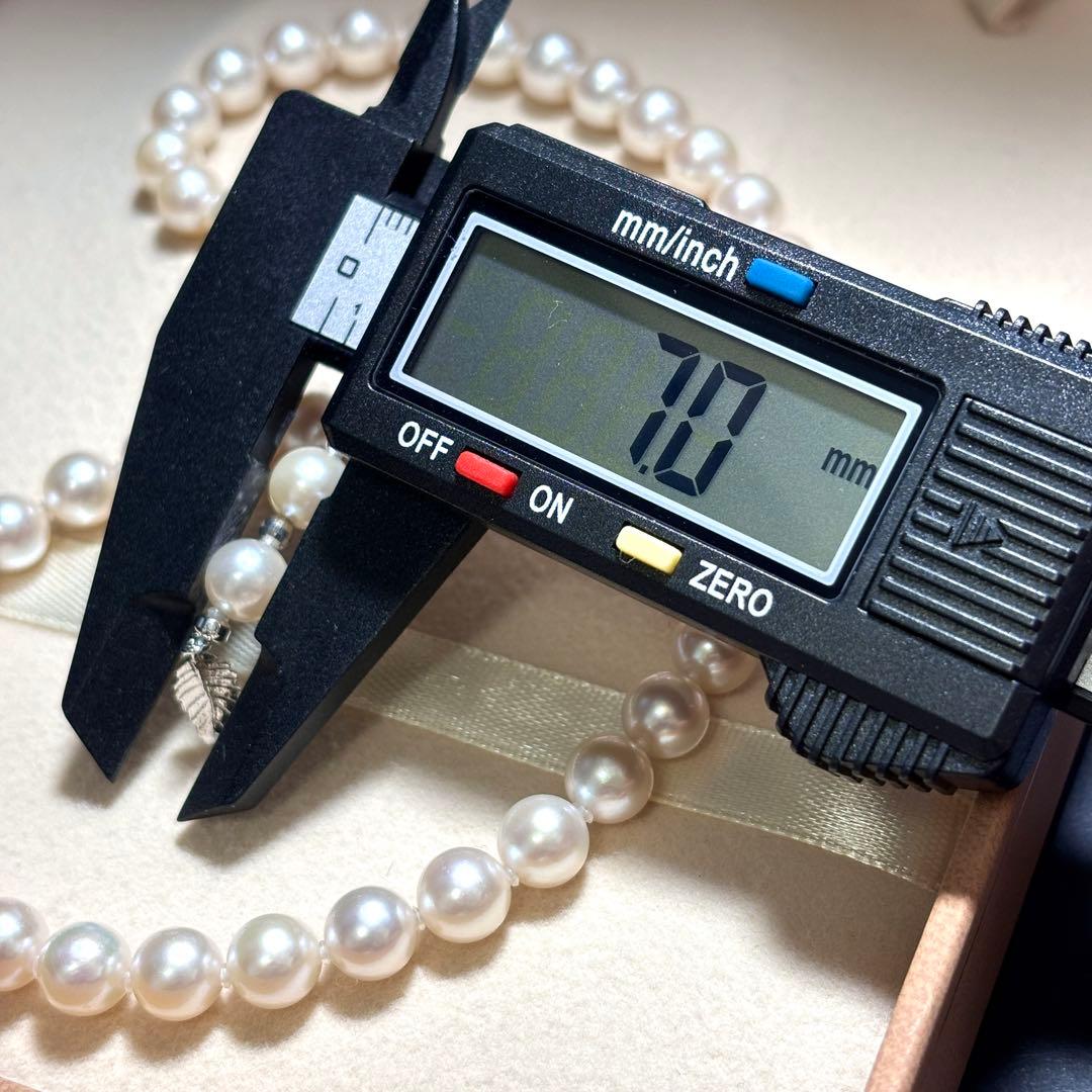 【希少✨】　あこや真珠　パール　ネックレス　約7.0-7.5mm 希少デザイン