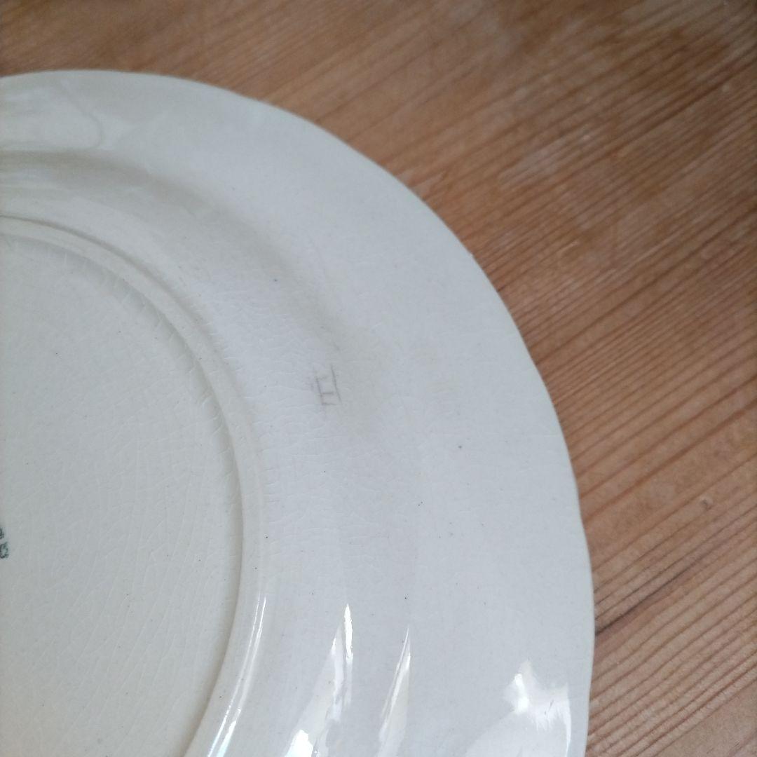 フランスアンティーク　ジアン　プレート　ランソー Rinceaux