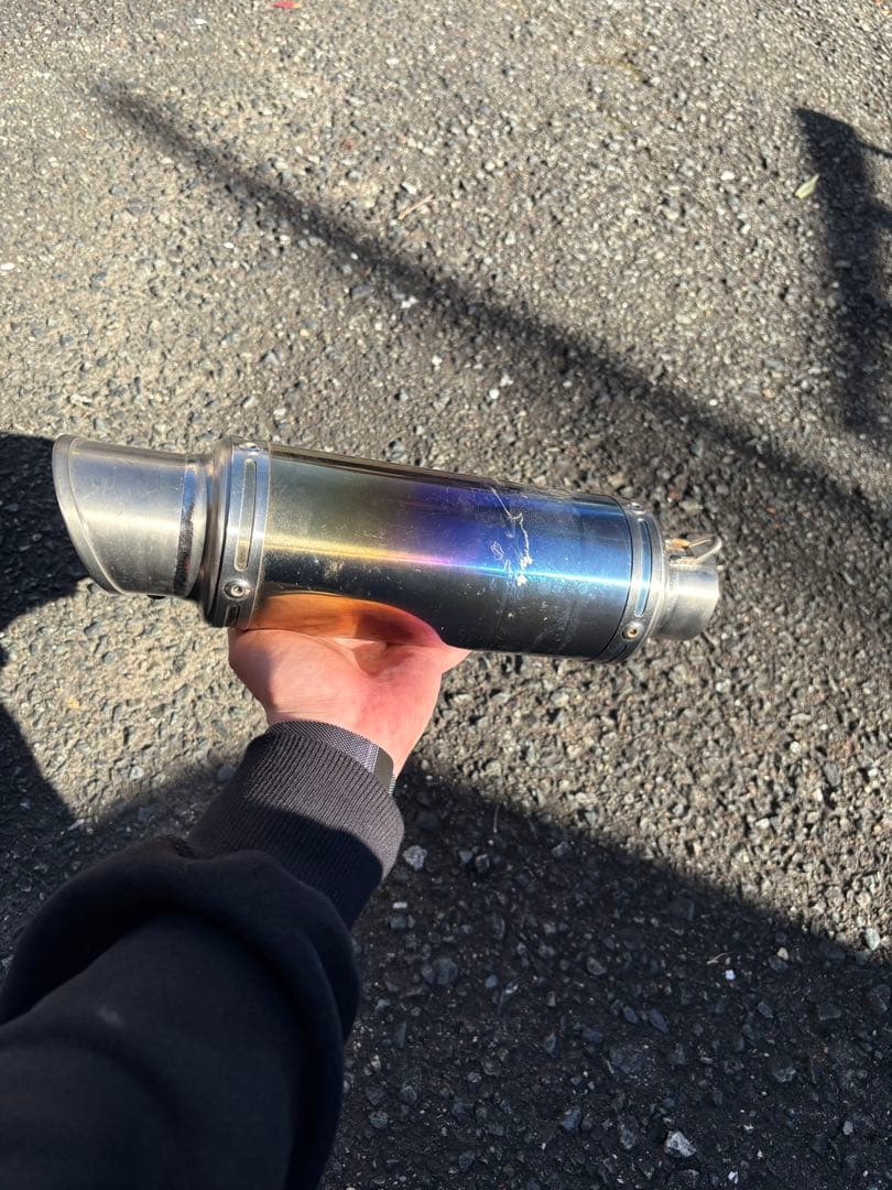 ホーネット250 lci ショート チタン スリップオンマフラー