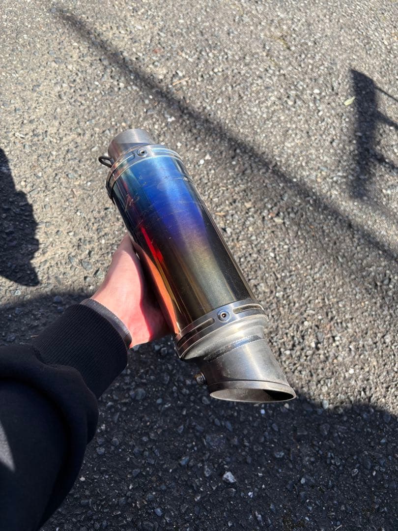 ホーネット250 lci ショート チタン スリップオンマフラー