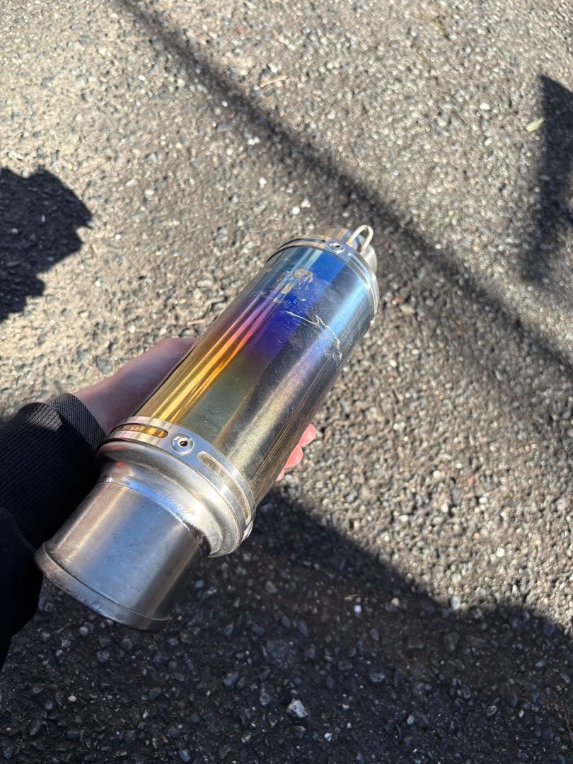 ホーネット250 lci ショート チタン スリップオンマフラー