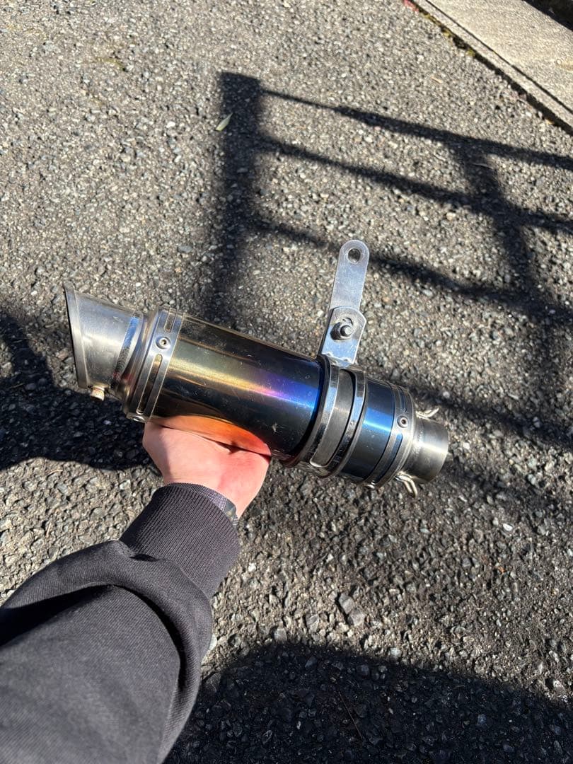 ホーネット250 lci ショート チタン スリップオンマフラー