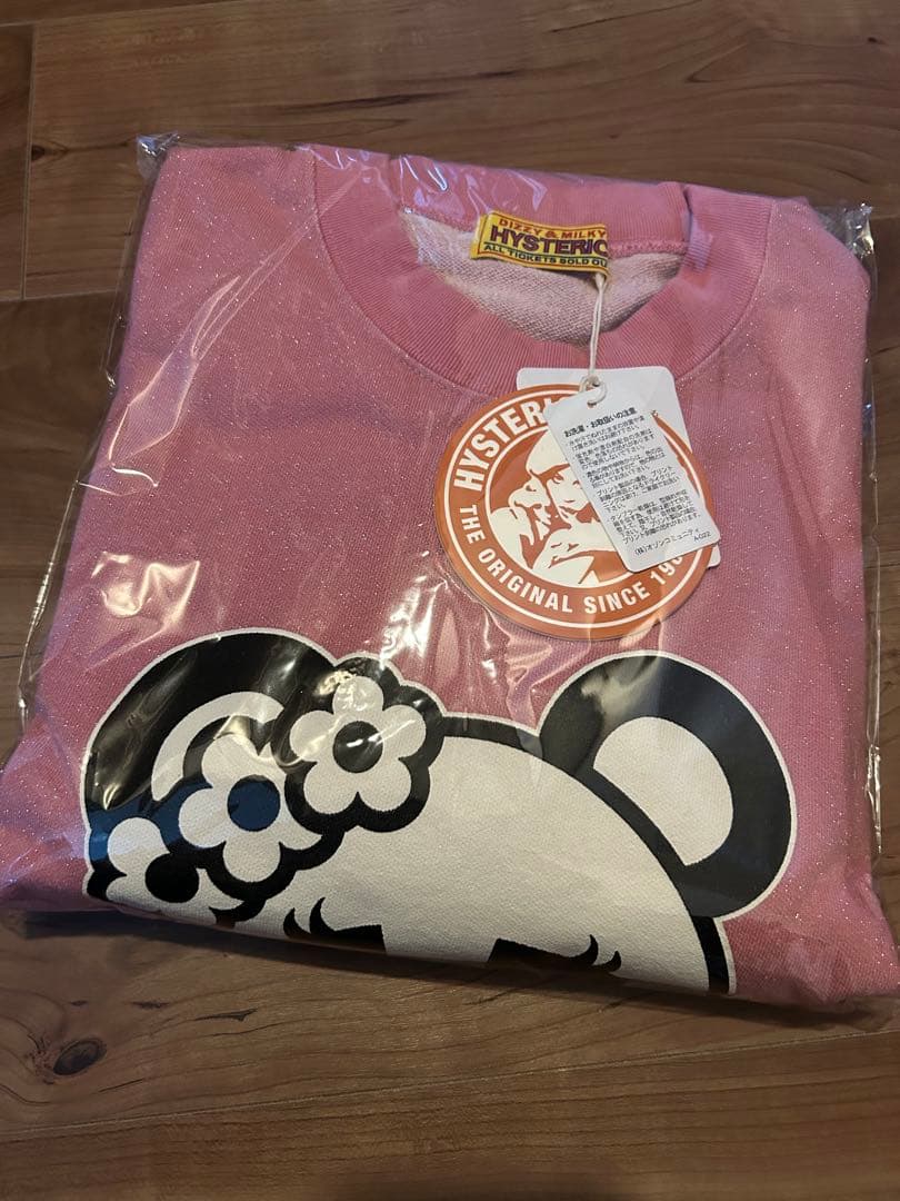 新品　未使用　タグ　ヒステリックグラマー　パンダ　スウェット　ワンピース　ピンク