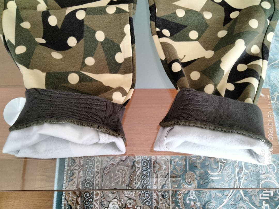 【新品・未使用タグ付き】PEARLY GATESラグウォーム カモドット柄パンツ