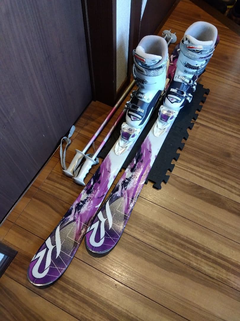 程度良好‼️ K2 ティーンズ・レディース用 スキーセット メンテ・WAX済み✔