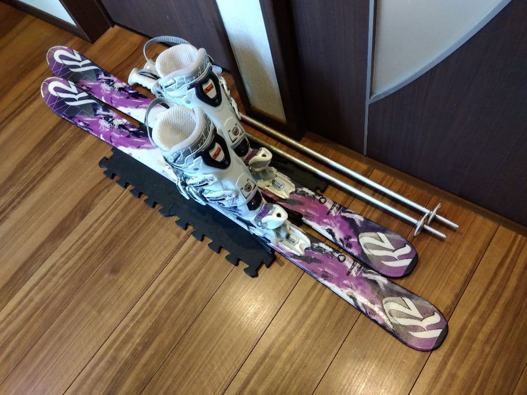 程度良好‼️ K2 ティーンズ・レディース用 スキーセット メンテ・WAX済み✔