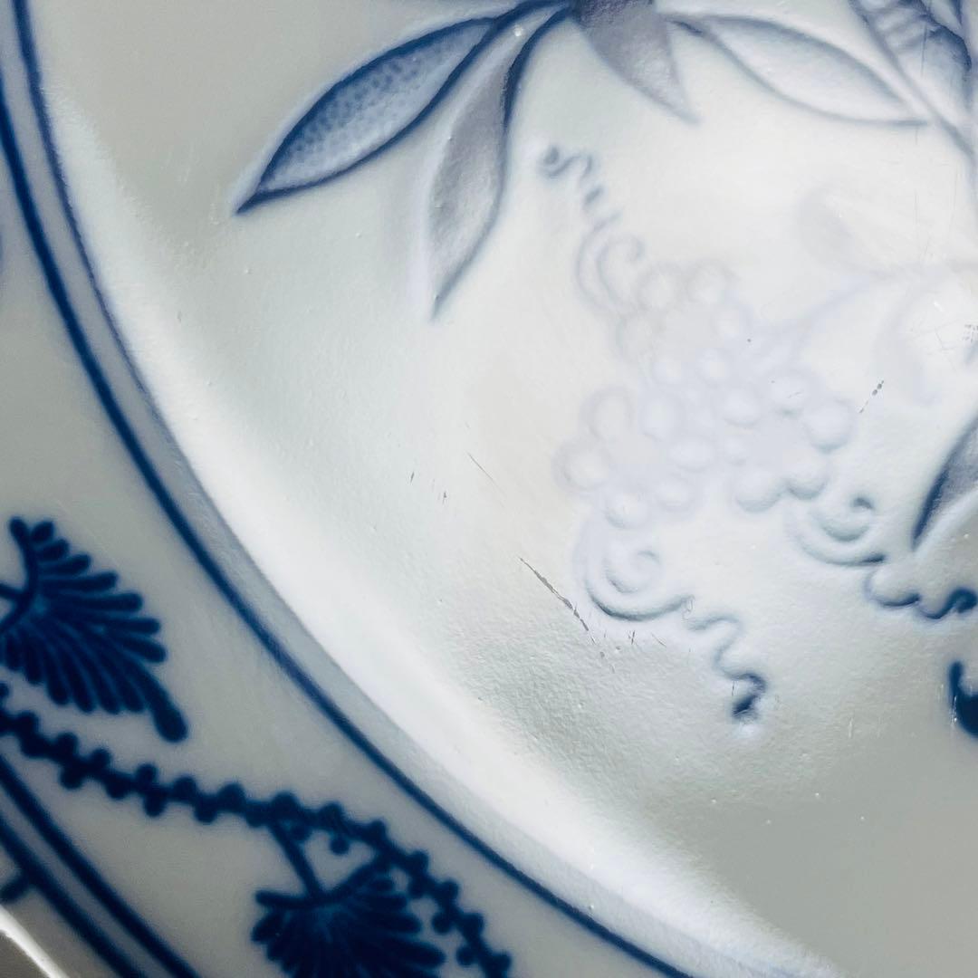 カールスバード ボヘミア ブルーオニオン 皿 プレート 直径24.5cm 6枚