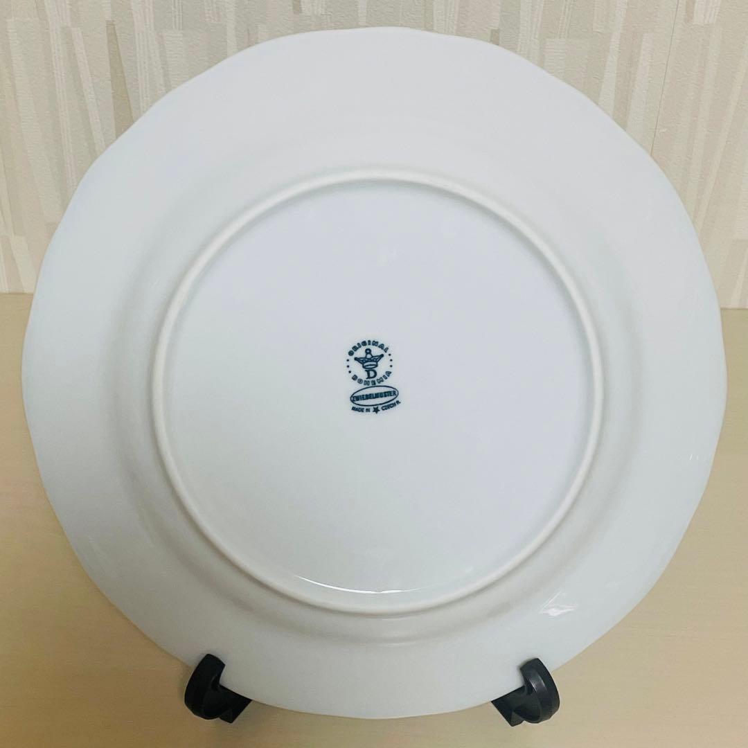 カールスバード ボヘミア ブルーオニオン 皿 プレート 直径24.5cm 6枚