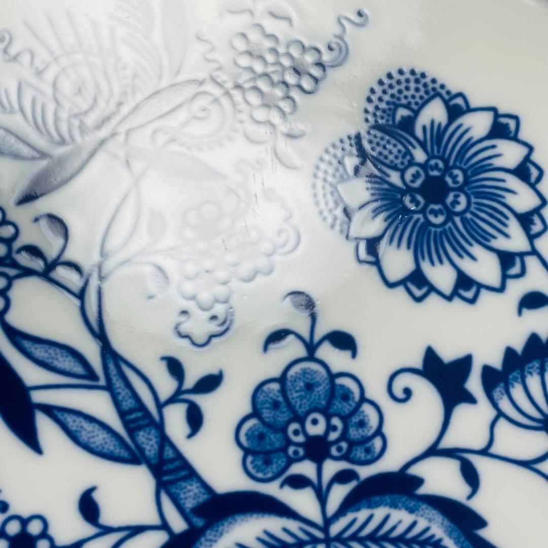 カールスバード ボヘミア ブルーオニオン 皿 プレート 直径24.5cm 6枚