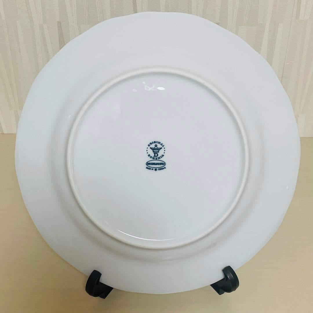 カールスバード ボヘミア ブルーオニオン 皿 プレート 直径24.5cm 6枚