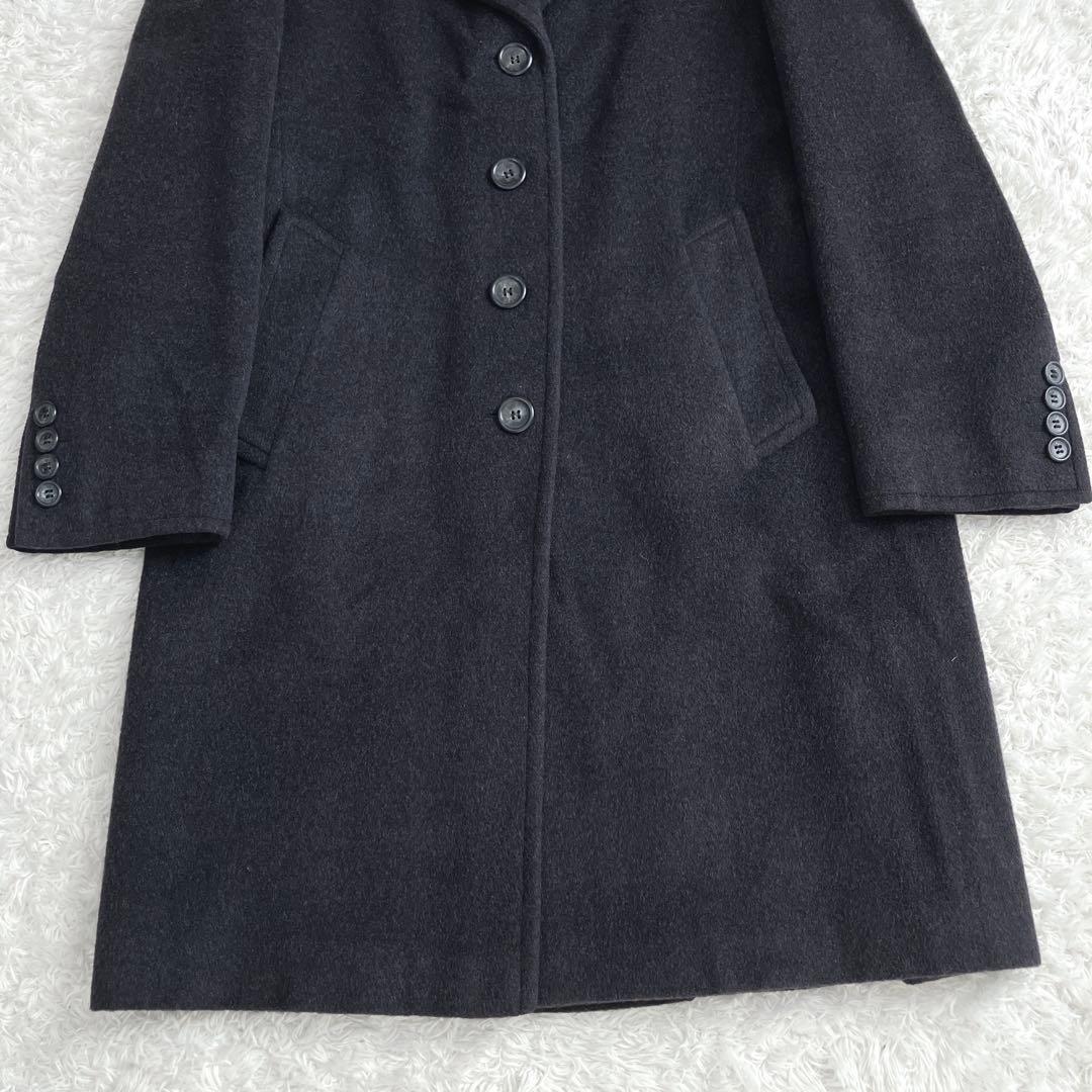 美品✨銀タグ マックスマーラ チェスターコート ロングコート ウール グレー M