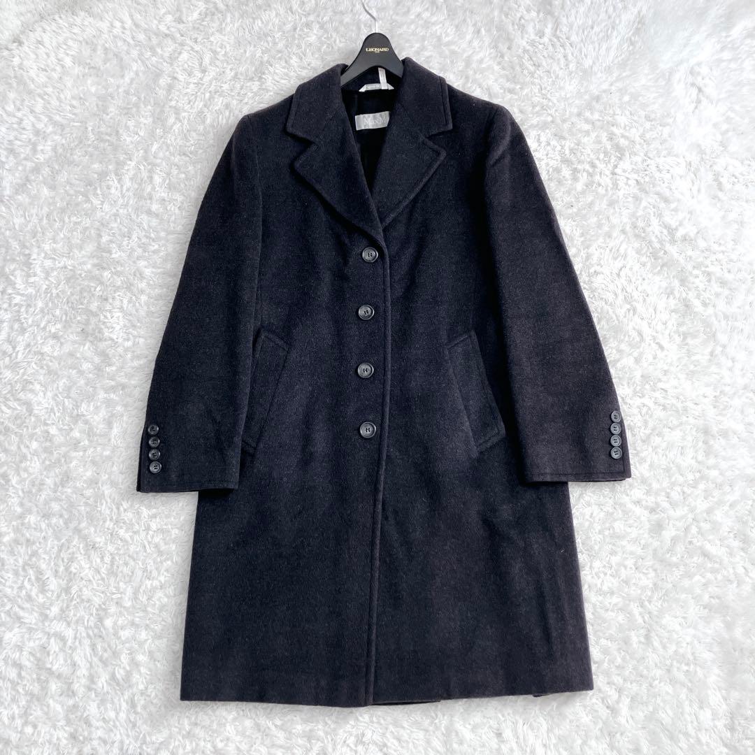 美品✨銀タグ マックスマーラ チェスターコート ロングコート ウール グレー M