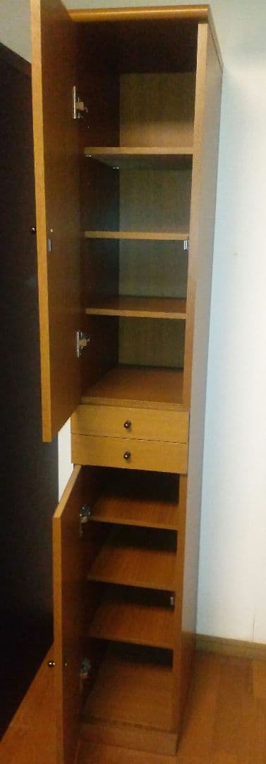 木目調収納キャビネット