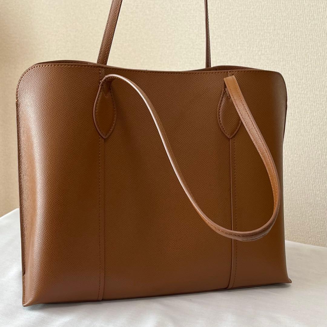 FURLA ブラウン レザートートバッグ