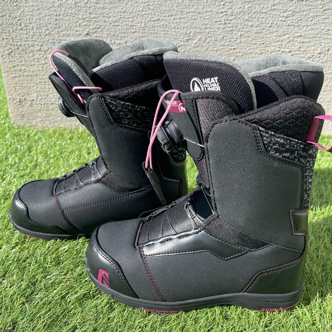 希少美品　ナイデッカー　レディース　スノボブーツ　オニキス　24.0cm