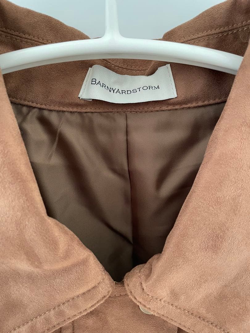 BARNYARDSTORMフェイクスエードブルゾン