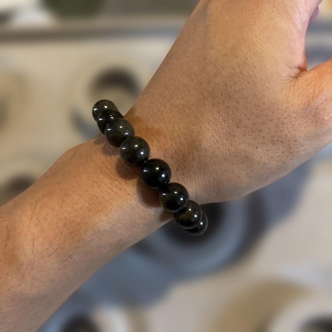 これは！黒曜石！綺麗！守ってくれそう！目標達成！