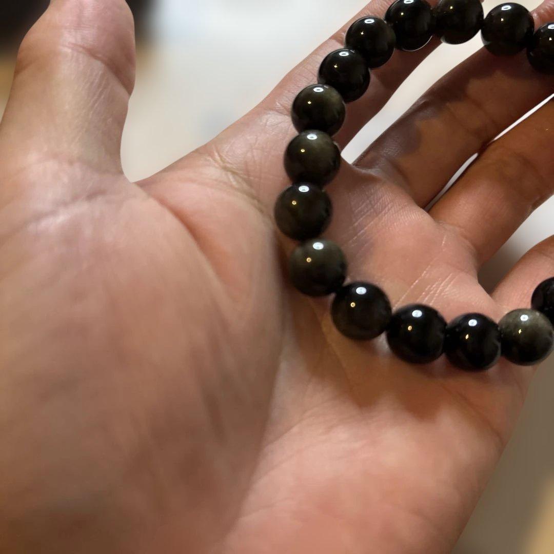 これは！黒曜石！綺麗！守ってくれそう！目標達成！