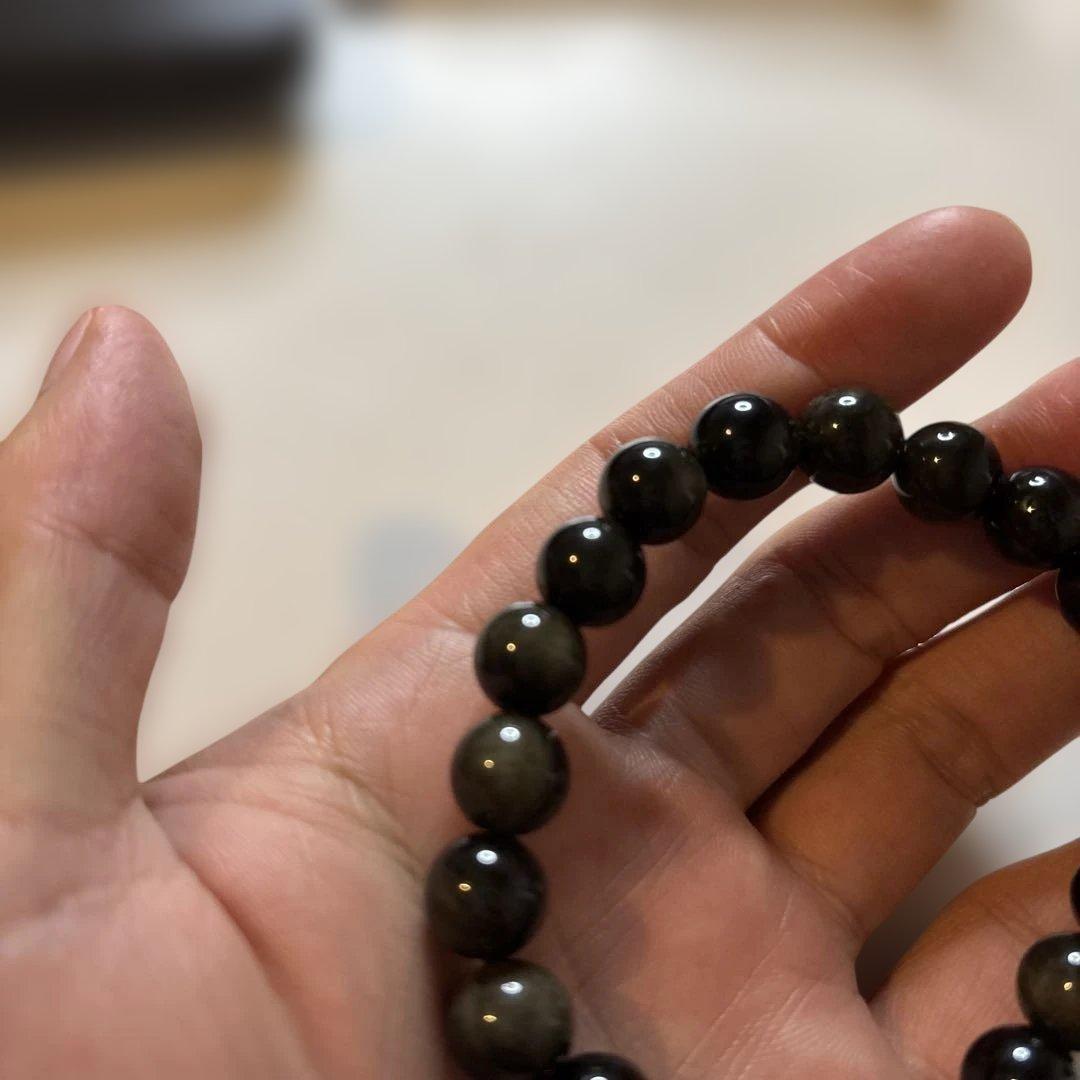 これは！黒曜石！綺麗！守ってくれそう！目標達成！