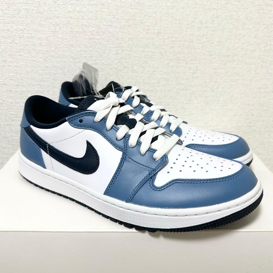 ナイキ ゴルフ ジョーダン 28 スニーカー シューズ 靴 青 天然皮革