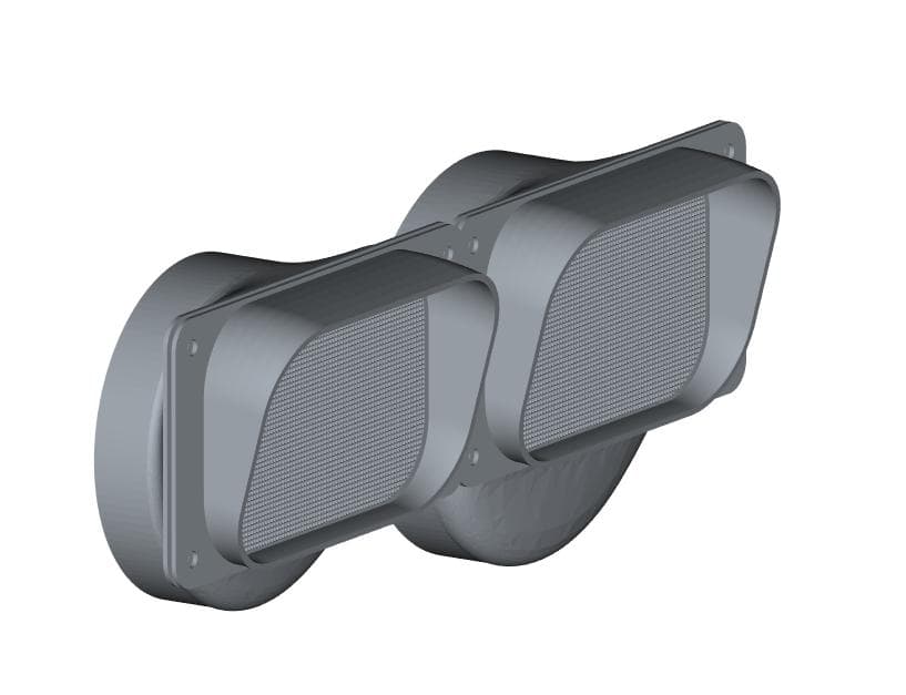 EcoFlow WAVE2 専用給排気ダクト取付用パーツセット セカンドシート用