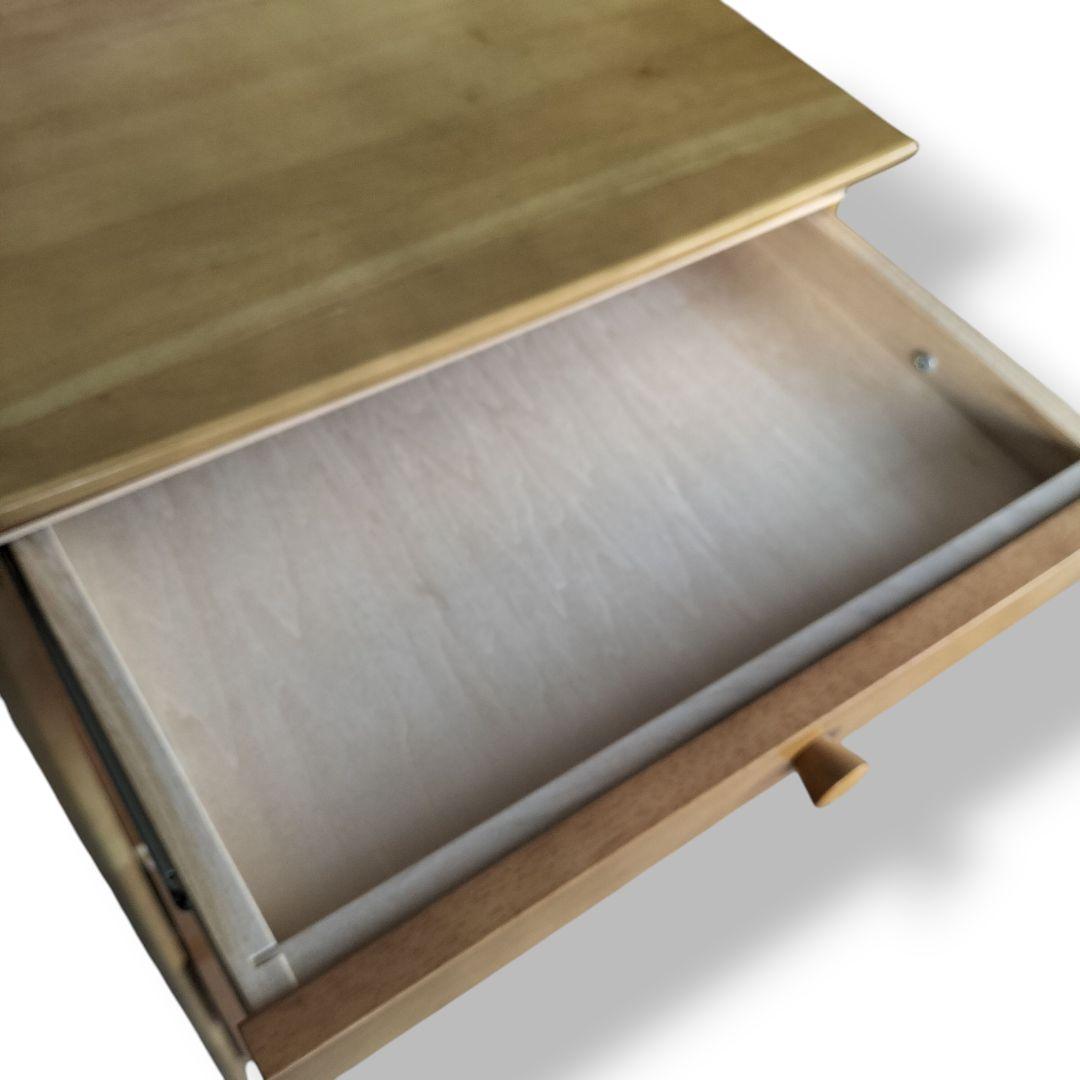 美品 カリモク Karimoku 電話台 FAX台 花台 キャビネット 引き出し