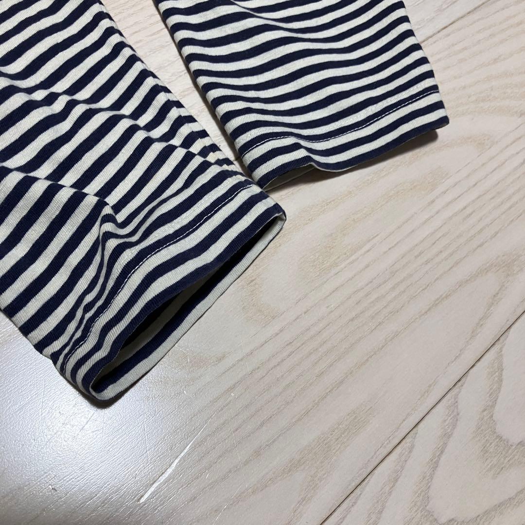 45R 天竺ボーダーの908オーシャンTシャツ ロンT カットソー　長袖