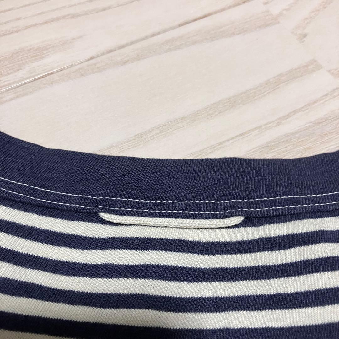 45R 天竺ボーダーの908オーシャンTシャツ ロンT カットソー　長袖