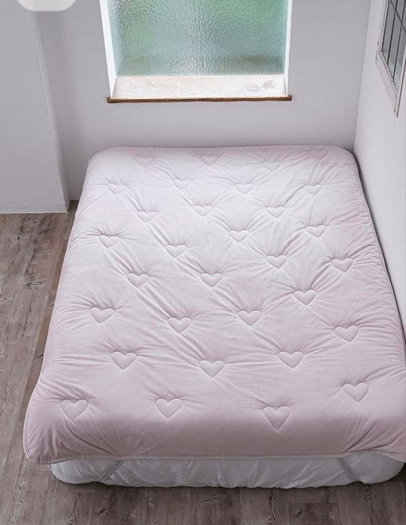 gelatopique sleep ハートキルト 敷きパッド ダブル