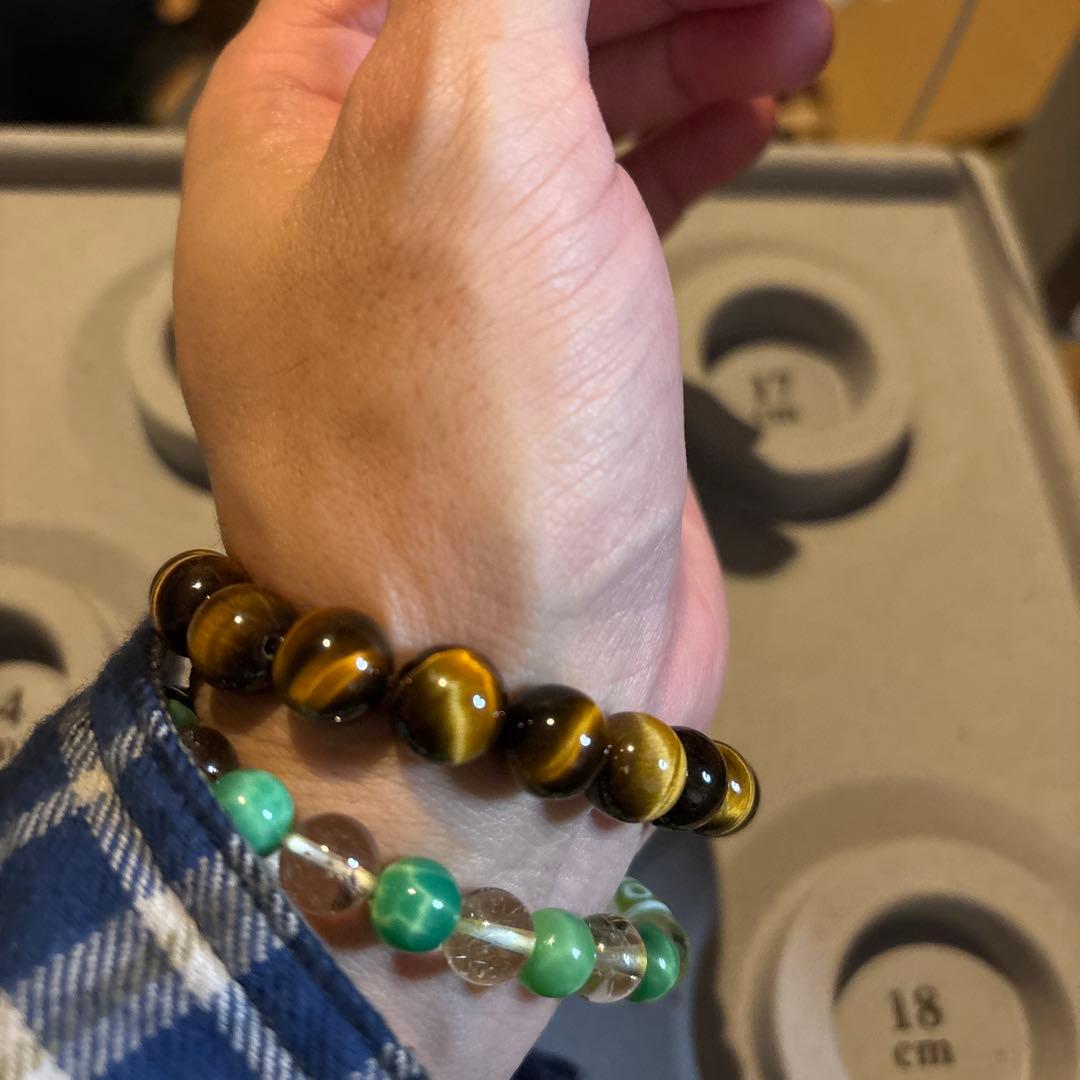 なんじゃこりゃー！最高品質のタイガーアイ！南アフリカ産！すんごい綺麗！