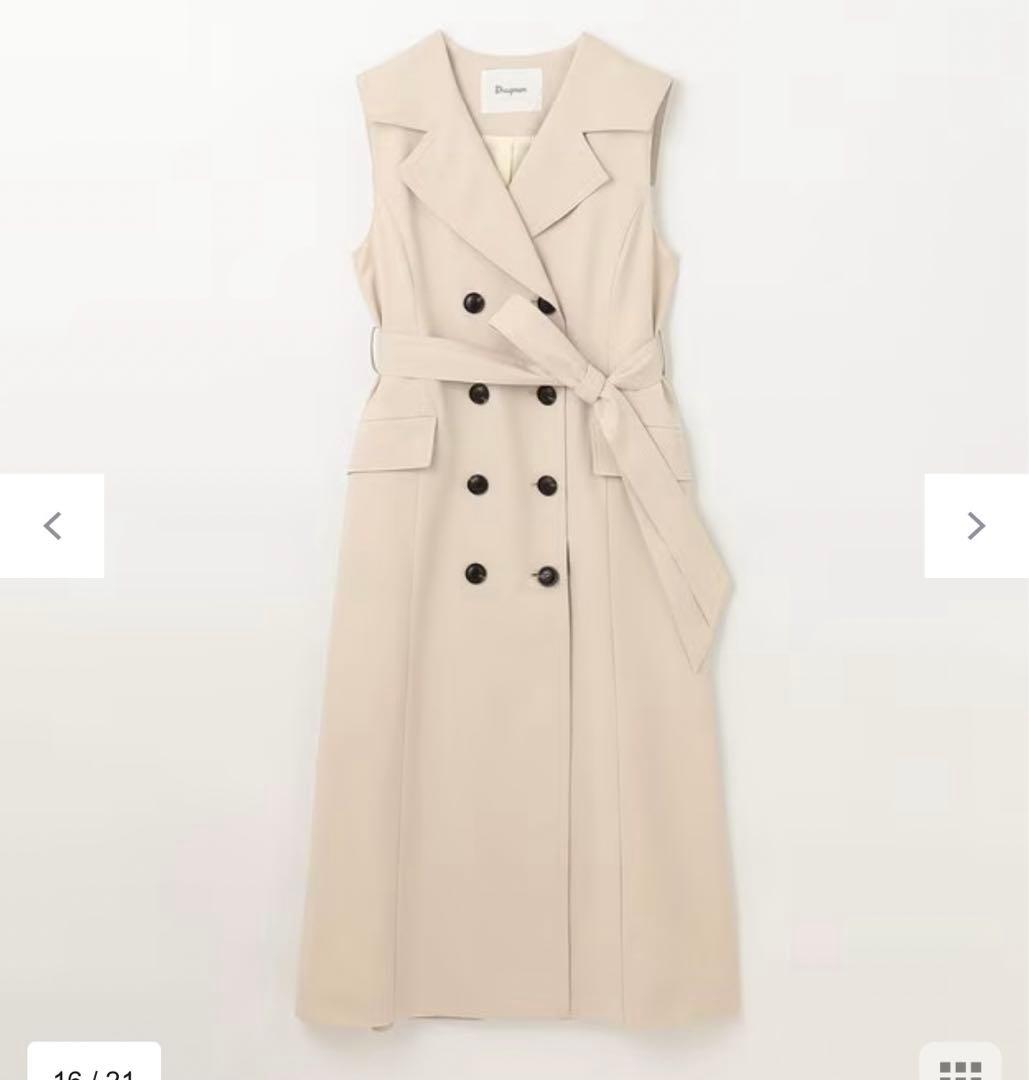 ダイアグラム　バックプリーツトレンチワンピース