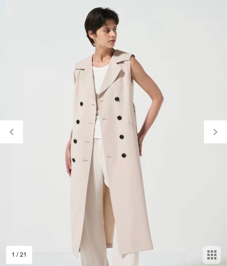 ダイアグラム　バックプリーツトレンチワンピース